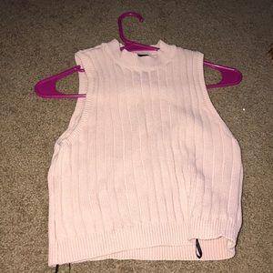 Turtleneck sweater crop